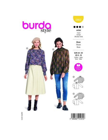 Patron Burda 5862 - Blouse
