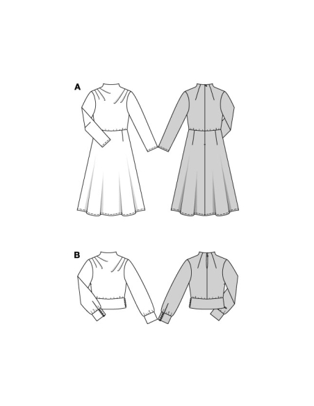 Patron Burda 5863 - Robe & blouse