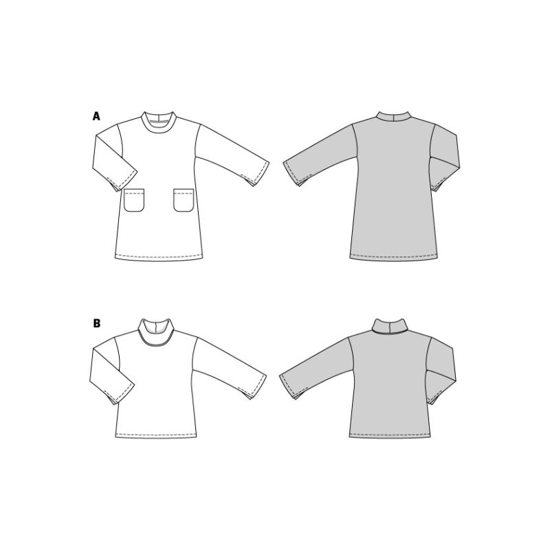 Patron Burda 5866 - Robe & tee-shirt