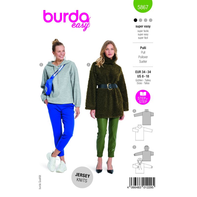 Patron Burda 5867 - Pull