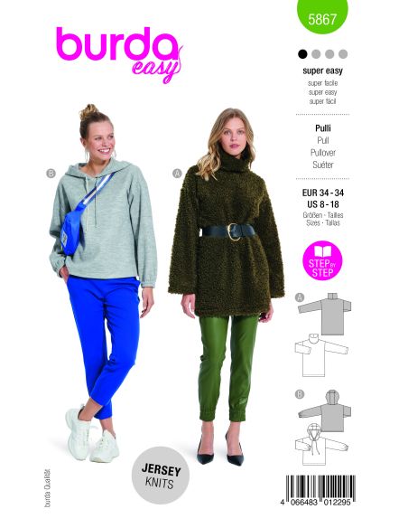 Patron Burda 5867 - Pull