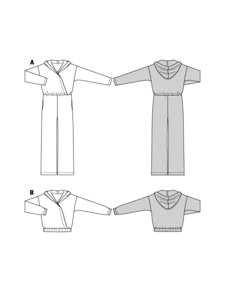 Patron Burda 5871 - Combinaison & T-shirt