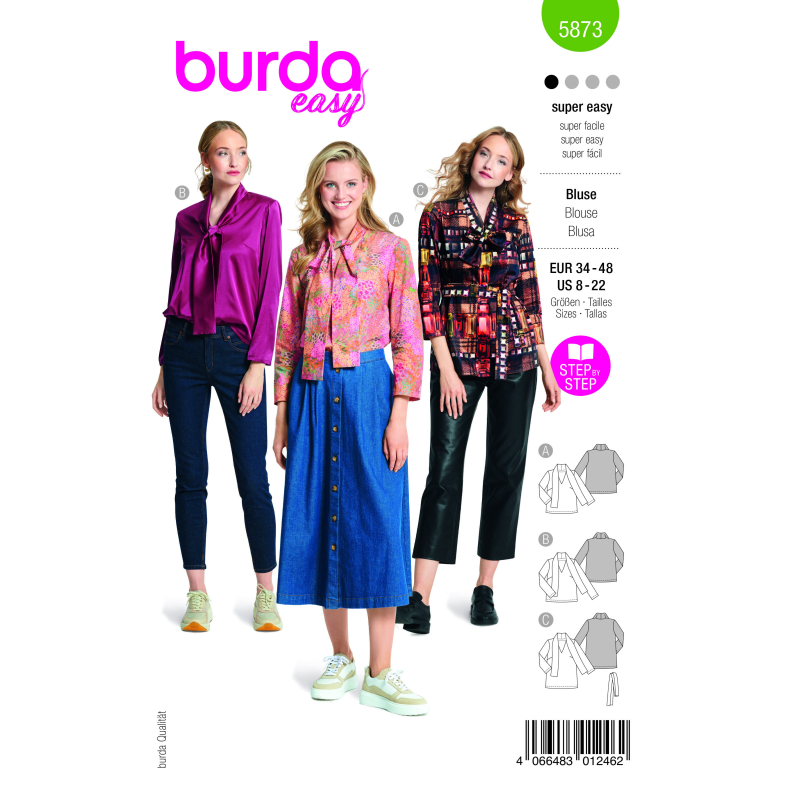 Patron Burda 5873 - Blouse