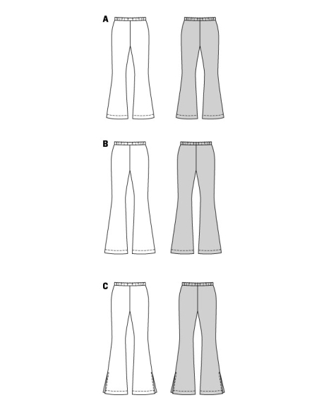 Patron Burda 5874 - Pantalon