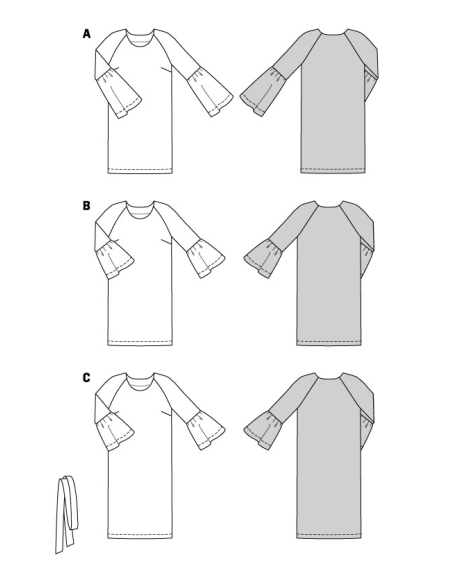 Patron Burda 5875 - Robe