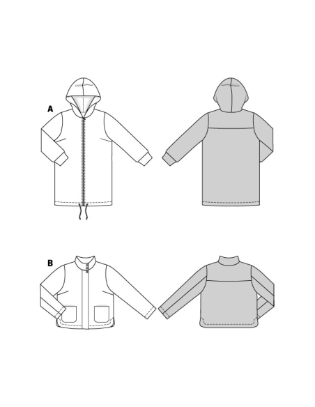 Patron Burda 5877 - Veste