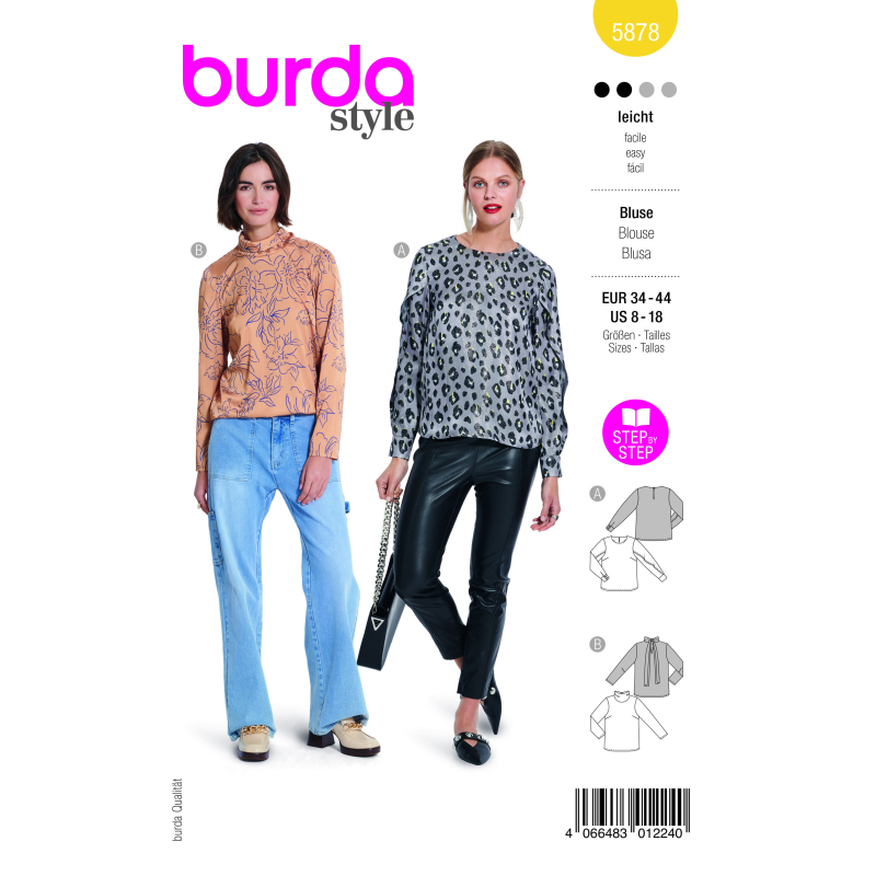 Patron Burda 5878 - Blouse