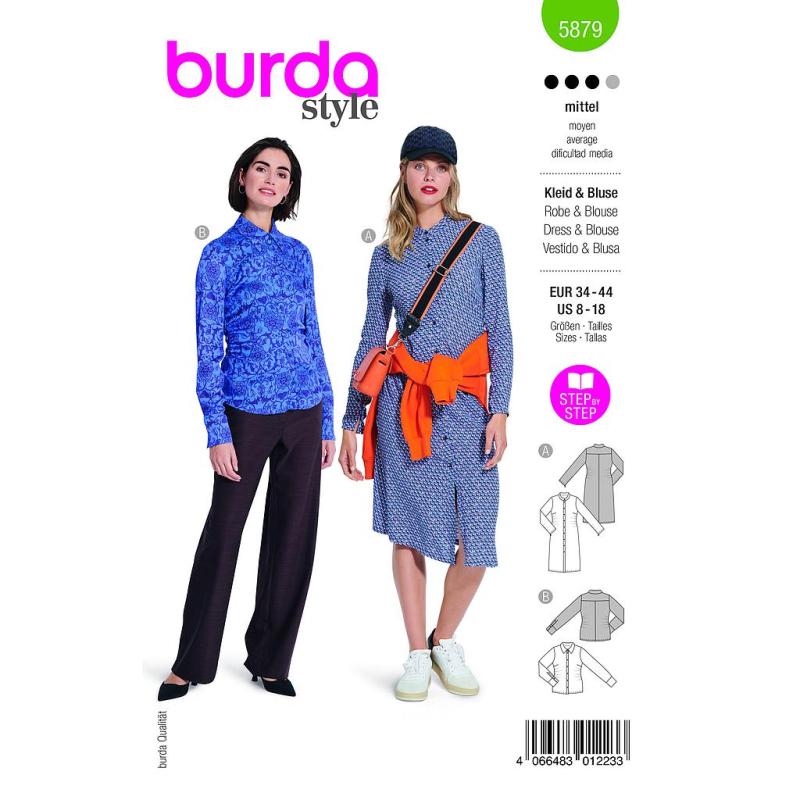 Patron Burda 5879 - Robe & blouse