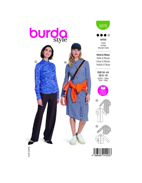 Patron Burda 5879 - Robe & blouse