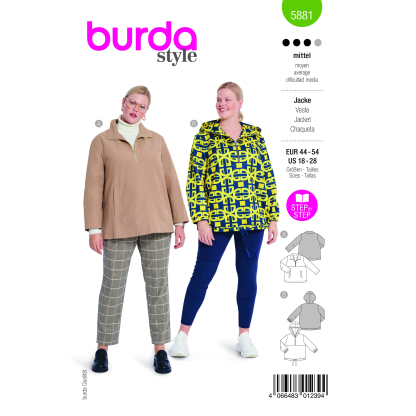 Patron Burda 5881 - Veste