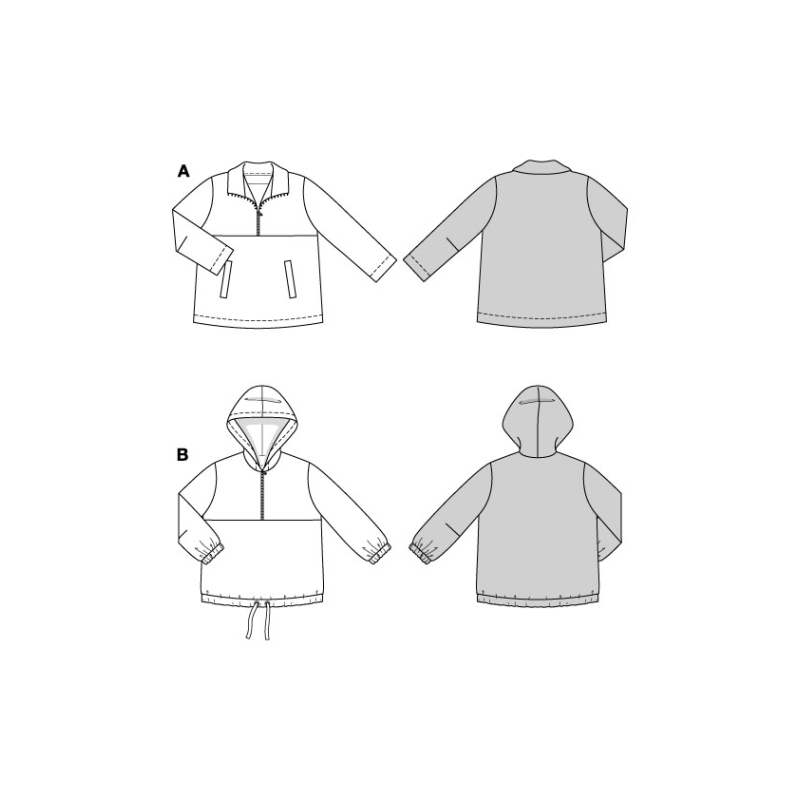 Patron Burda 5881 - Veste