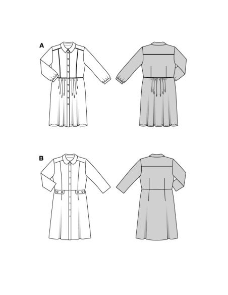 Patron Burda 5882 - Robe