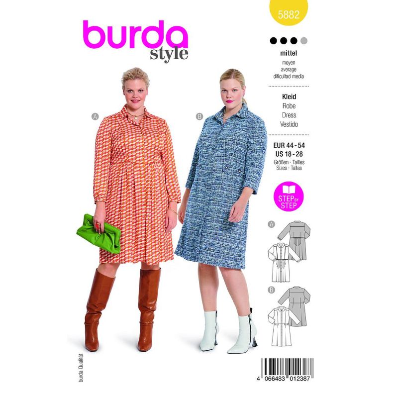 Patron Burda 5882 - Robe