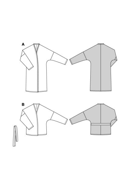 Patron Burda 5883 - Veste & manteau