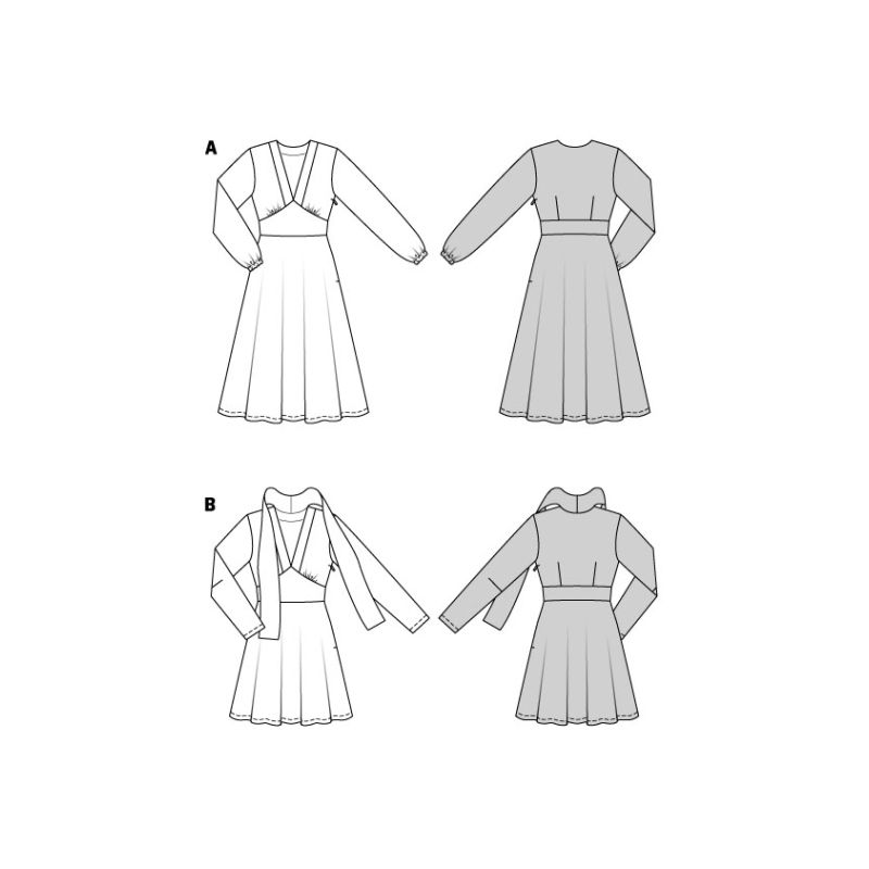 Patron Burda 5885 - Robe