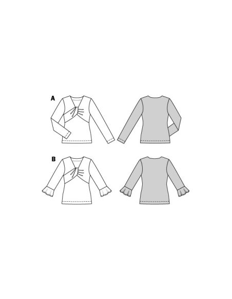 Patron Burda 5886 - T-shirt