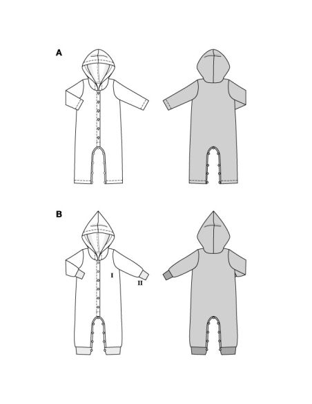 Patron Burda 9232 - Grenouillère