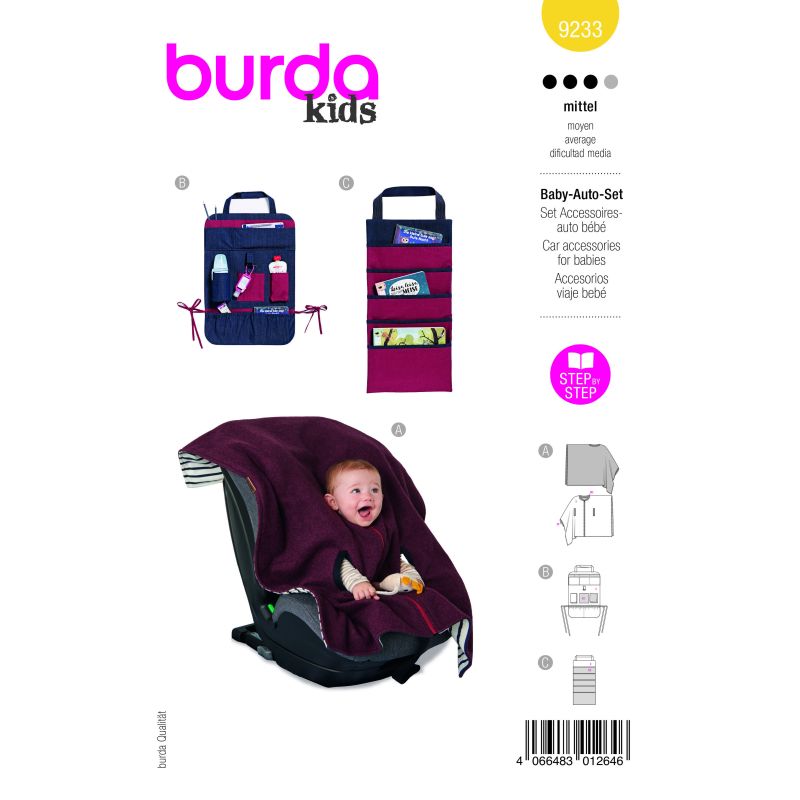 Patron Burda 9233 - Accessoires bébé