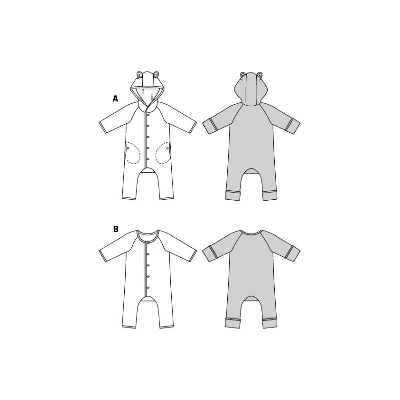 Patron Burda 9235 - Grenouillère