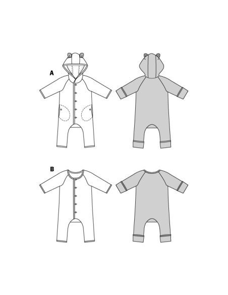 Patron Burda 9235 - Grenouillère