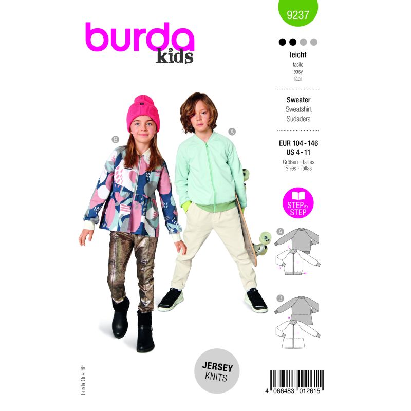 Patron Burda 9237 - Sweater