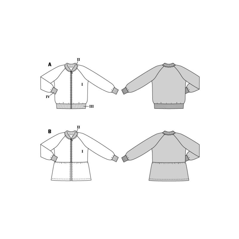 Patron Burda 9237 - Sweater