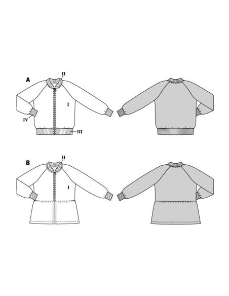 Patron Burda 9237 - Sweater