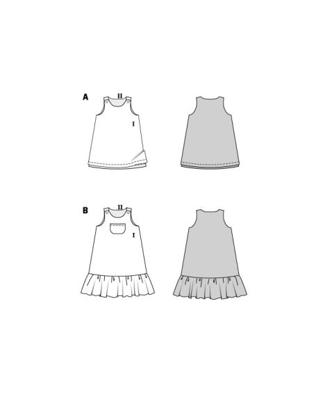 Patron Burda 9238 - Robe