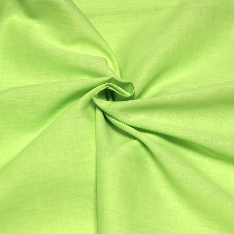 Voile 100% coton - Vert pomme