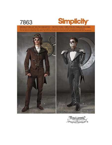 Patron Simplicity 1039.BB - Déguisement Homme