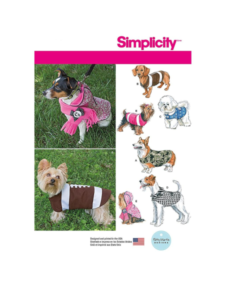 Patron Simplicity 1239.A - Vêtement chiens