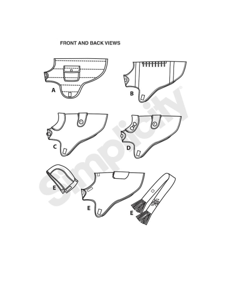 Patron Simplicity 1239.A - Vêtement chiens