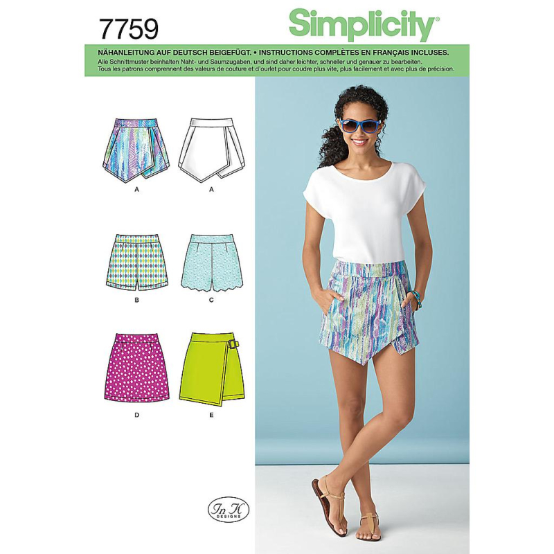 Patron Simplicity 1370.D5- Short jupette