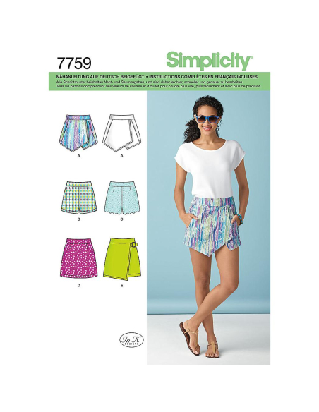 Patron Simplicity 1370.P5- Short jupette