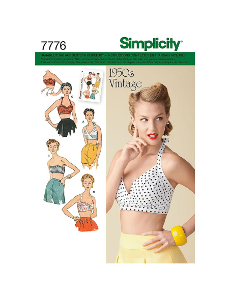 Patron Simplicity 1426.R5 - Soutien gorge vintage