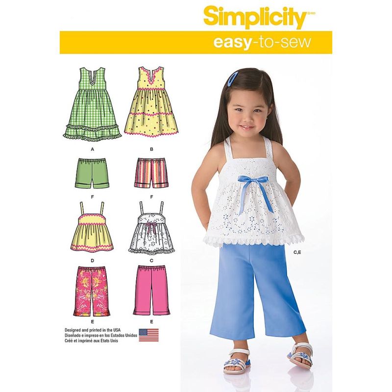 Patron Simplicity 1451.A - Ensemble fillette