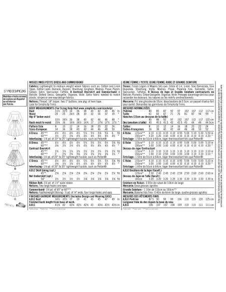 Patron Simplicity 1459.K5 - robe vintage