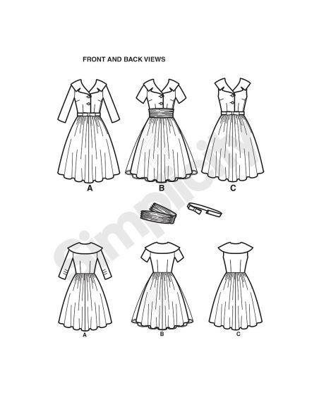 Patron Simplicity 1459.U5 - robe vintage