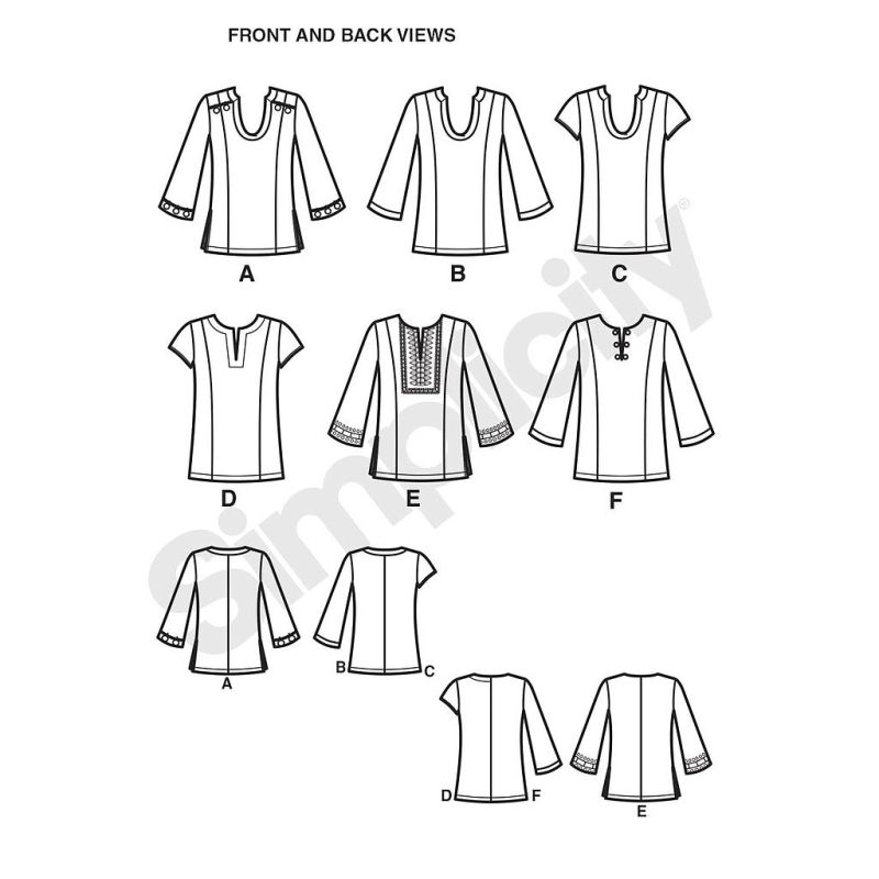Patron Simplicity 1461.BB - Tunique