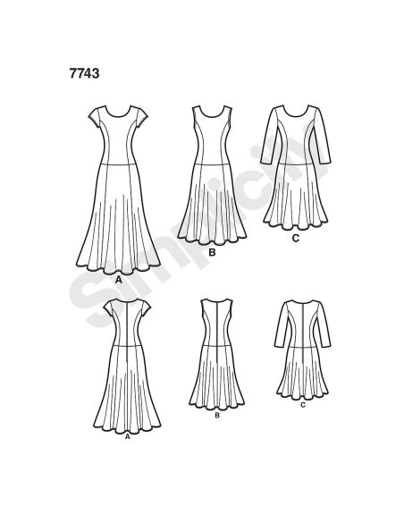 Patron Simplicity 1537.AA - Robe