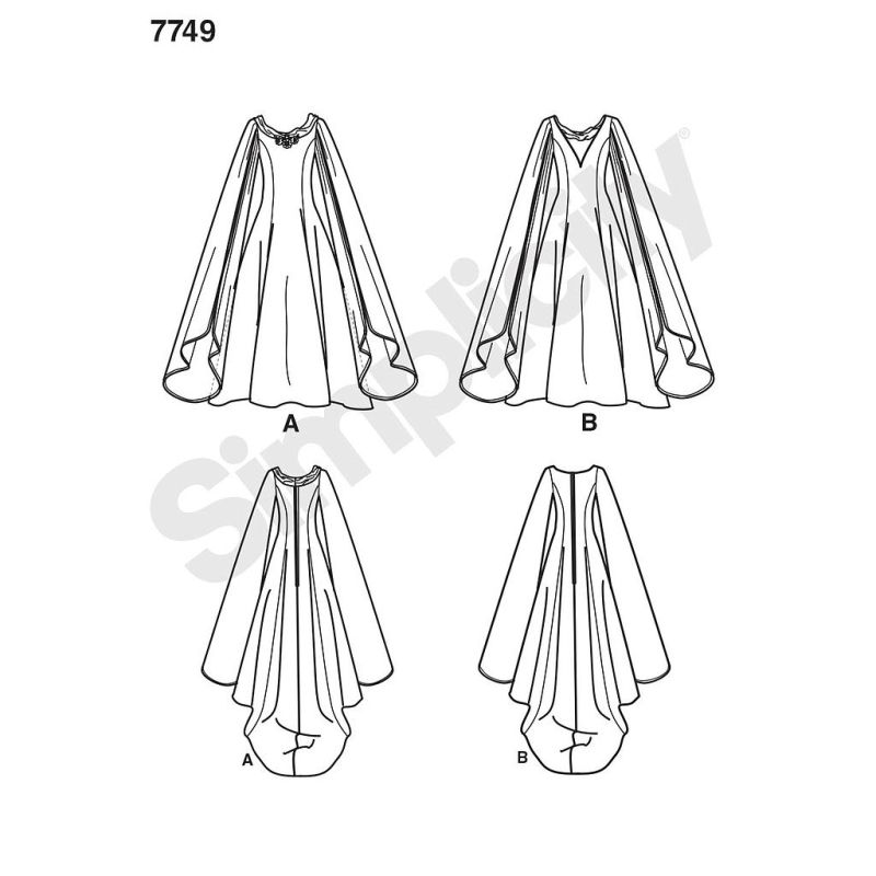Patron Simplicity 1551.KK - Déguisement Costume historique