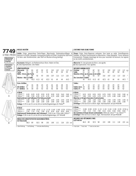 Patron Simplicity 1551.U5 - Déguisement Costume historique