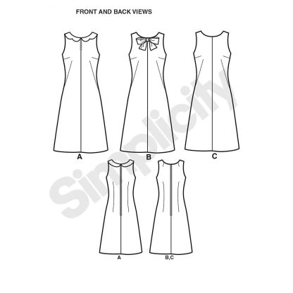 Patron Simplicity 1609.R5 - Robe droite 2