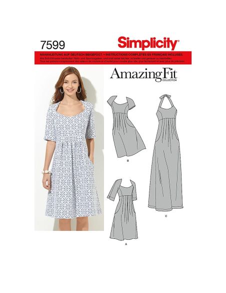 Patron Simplicity 1800.BB - Robe femme