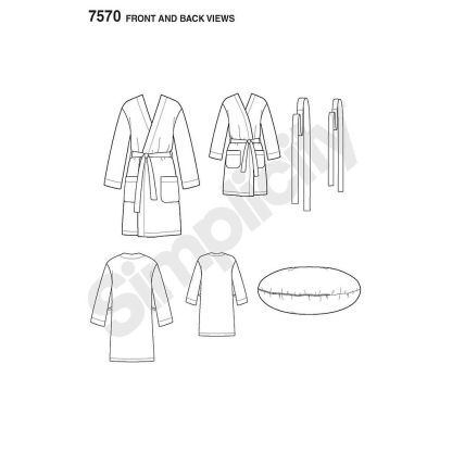 Patron Simplicity 1946.A - Peignoirs la Famille 2