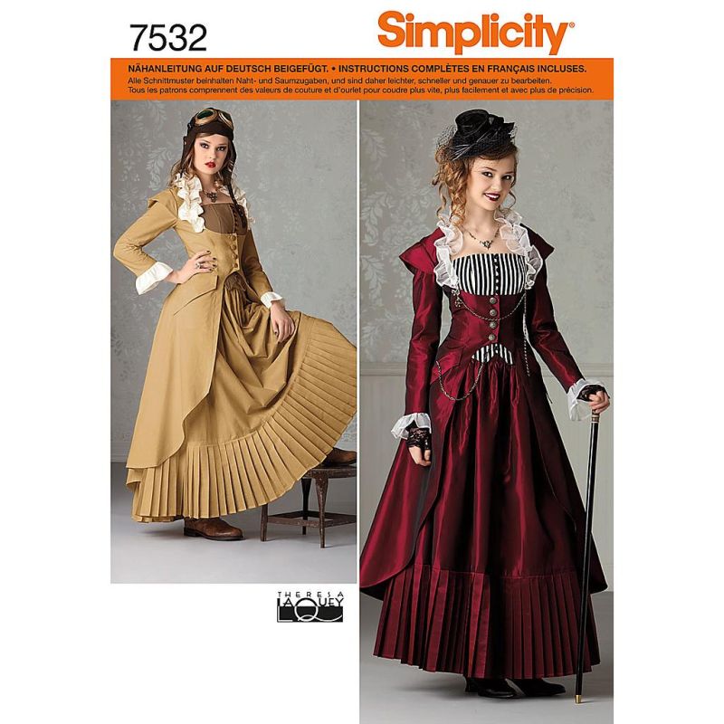 Patron Simplicity 2172.R5 - Déguisement Costume robe historique