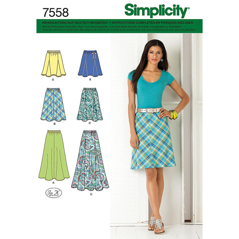 Patron Simplicity 2184.H5 - Jupe femme