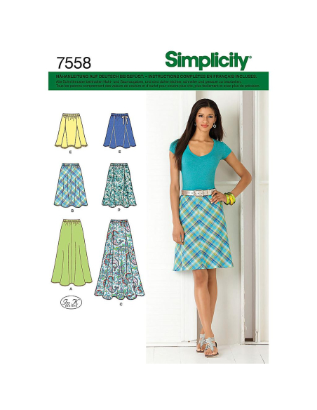 Patron Simplicity 2184.H5 - Jupe femme