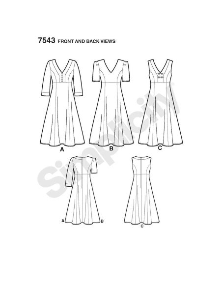Patron Simplicity 2247.AA - Robe