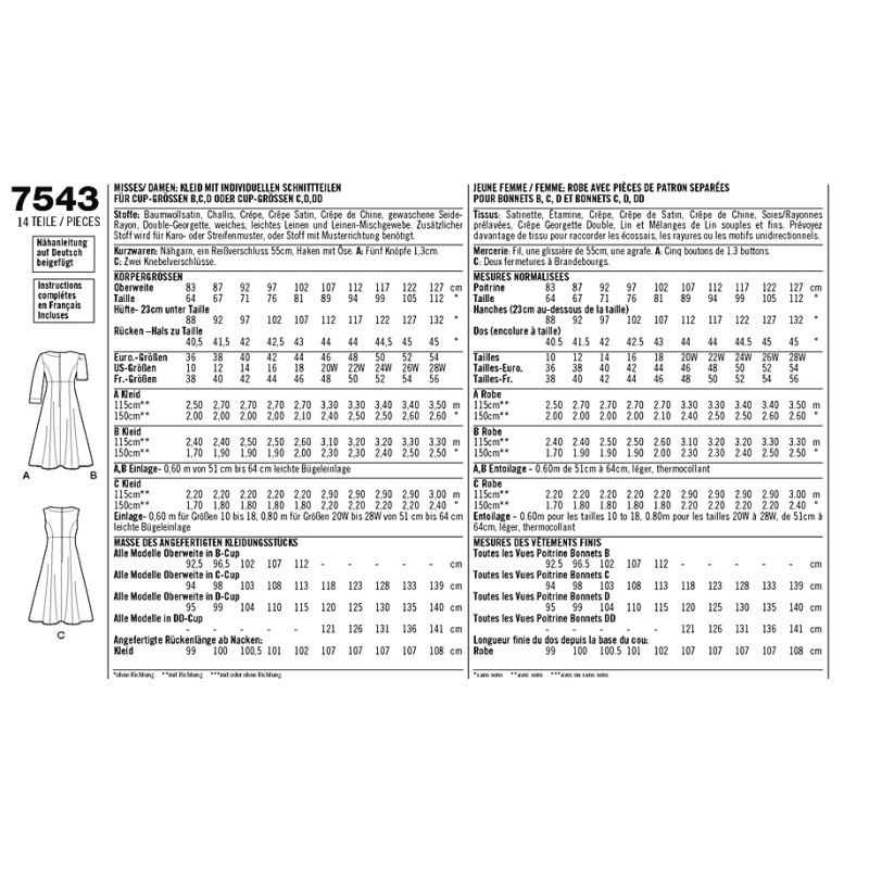 Patron Simplicity 2247.AA - Robe